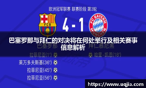 巴塞罗那与拜仁的对决将在何处举行及相关赛事信息解析